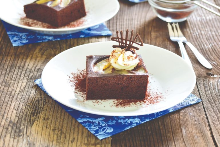 Kakao kocke s kruškama